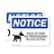 Signmission Dogs In Yard No Trespassing Sign, Vinyl Decal, 10in W x 7in L, 2PK OS-2PACK-NS-D-710-L-11440 - alternate 1